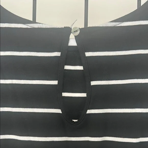 Black and White Striped Romper - Picture 5 of 6